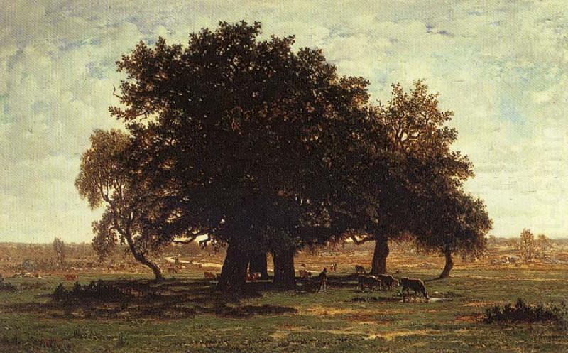 Oak Trees near Apremont, Theodore Roussel